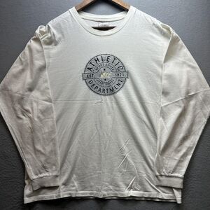 Vintage Nike Shirt Mens XL White Athletic Department Est 1971 Y2K Long Sleeve